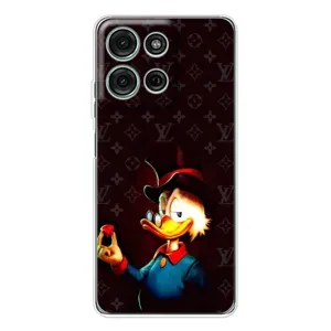 Чехли для Motorola Moto G15 - Скрудж МакДак Louis Vuitton (PREMIUMPrint) (Скрудж з ботліантом)