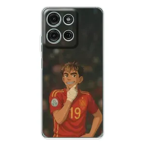 Чехол с футболистом Ламин Ямаль Motorola Moto G15 (Ямаль аниме)