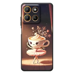 Чехол с мемом Тралалело тралала на Motorola Moto G17 Power (Балерина капучина)