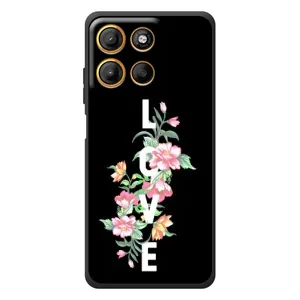 Чехлы для любимой на Мо Motorola Мо G17 Пауэр
(VPrint) (Цветы LOVE)