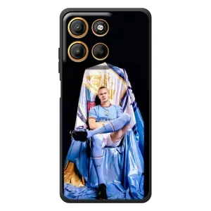Чехлы с футболистом Ерлинг Холанд для Motorola Moto G17 Power (AlphaPrint) (футболист Холанн)