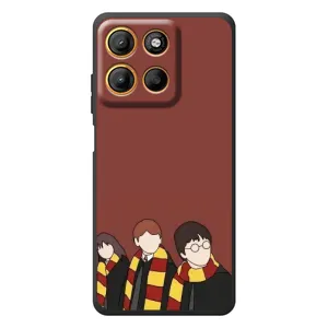 Чехлы с Гарри Поттером для Motorola Moto G17 Power (AlphaPrint) (Гарри с друзьями)
