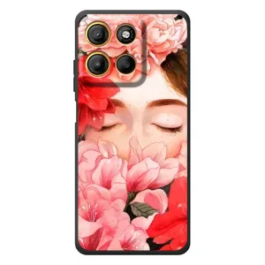 Чехлы (ART) Цветы на Motorola Moto G17 Power (VPrint) (Очі в квітах)