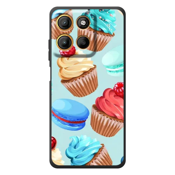 Чехол с принтом «Кексики» для Motorola Moto G17 Power Чехол с принтом «Кексики» для Motorola Moto G17 Power