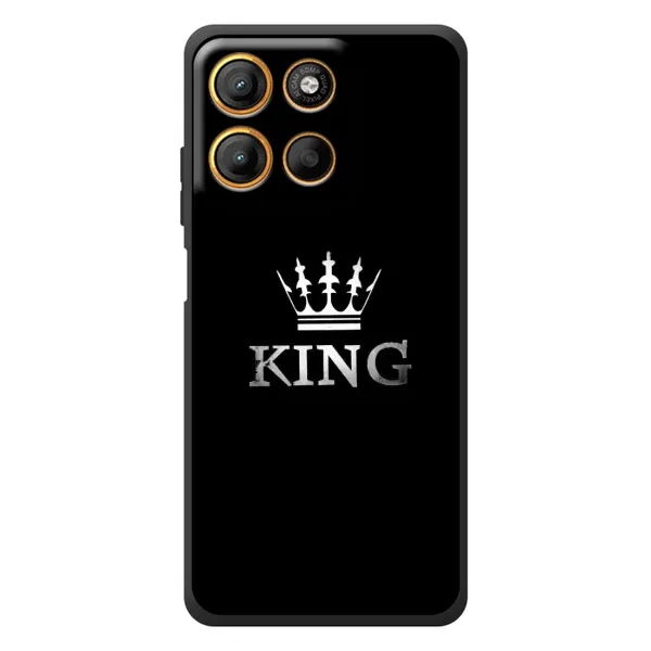 Чехол с принтом «KING» для Motorola Moto G17 Power Чехол с принтом «KING» для Motorola Moto G17 Power