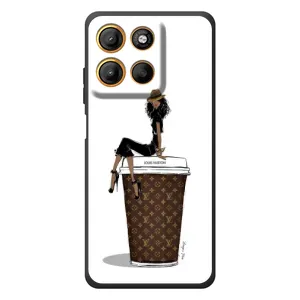 Чехлы Луи Витон для Motorola Moto G17 Power (AlphaPrint - LOUIS VUITTON) (кофе LOUIS VUITTON)