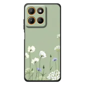 Чохол з квітковим принтом на 

Motorola Мото G17 Павер 
 (Квіти на зеленому)