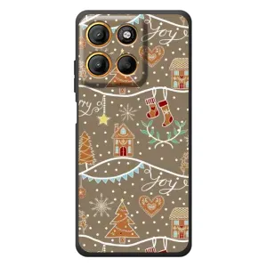 Новогодние, Праздничные Чехлы для Motorola Moto G17 Power - 2024 год (Новогодние пряники)