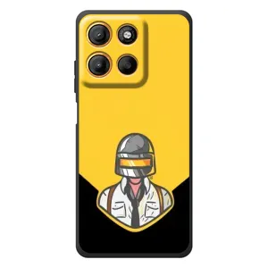 Чехол PUBG для Мо Motorola Мо G17 Пауэр
(AlphaPrint) (Пабг в шлеме)