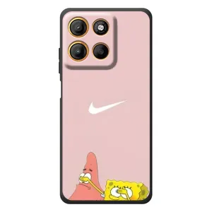 Чехол Губка Боб для Мо Motorola Мо G17 Пауэр 
 (Патрик и Губка)