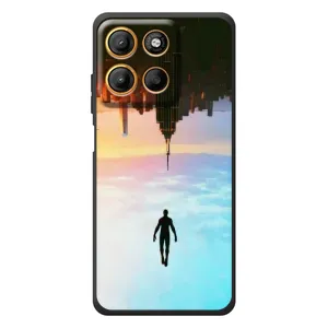 Чохол з людиною павуком для Motorola Moto G17 Power - (AlphaPrint) (Людина павук)