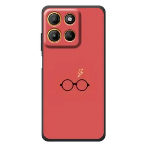 Чехлы с Гарри Поттером для Motorola Moto G17 Power (AlphaPrint) (шрам и очки)