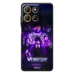 Чохол з дизайном Венздей 2 на Motorola Moto G17 Power (Фіолетова магія Венздей)