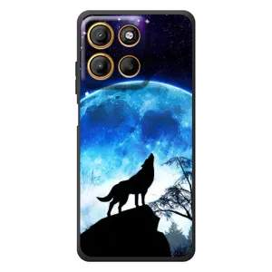 Захисні чохли для 

Motorola Мото G17 Павер 
 (AlphaPrint) (ХІТ продаж) ВОВК (Вовк на місяць)