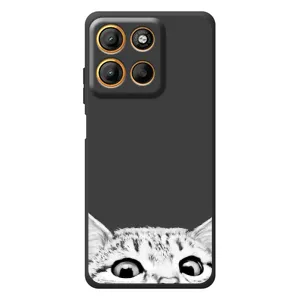Чехол на Мо Motorola Мо G17 Пауэр
с Котами (VPrint) (Выглядывает кот)