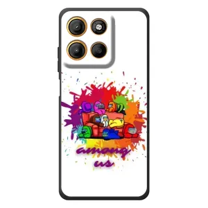 Чехол Амонг Ас для Motorola Moto G17 Power (AlphaPrint) (Яркий АмонгАс)
