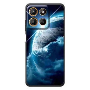 Космические Чехлы для Мо Motorola Мо G17 Пауэр 
 (VPrint) (Земля с космоса)