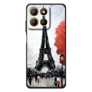 Чохол Ейфелева Вежа Motorola Moto G17 - (AlphaPrint) (Вежа в Парижі)