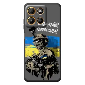 Чехлы с картинкой ЗСУ для Motorola Moto G17 (AlphaPrint) (Героям Слава)