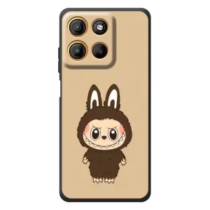 Чохол з Лабубу на Motorola Moto G17 (Bored Ape в червоному)