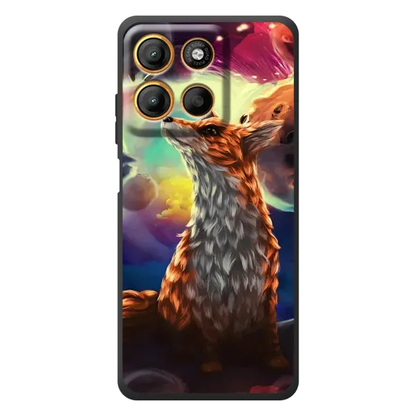 Чохол з принтом «Лисичка в космосі» для Motorola Moto G17