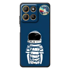 Чохол NASA для Motorola Moto G17 (AlphaPrint) (Хлопчик в шоломі)