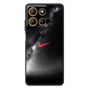 Чохол для Motorola Moto G17 - з принтом Найк (AlphaPrint) (Найк червоний)