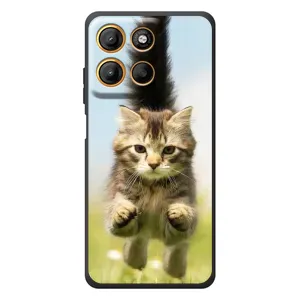 Чохли з Котиками для Motorola Moto G17 (VPrint) (Прижок кота)