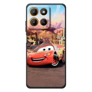 Силиконовый чехол Маквин для Motorola Moto G17 (Радиаторный Спрингс Маквин)
