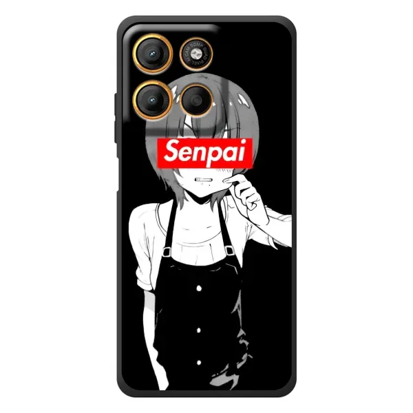 Чохол з принтом «Senpai» для Motorola Moto G17