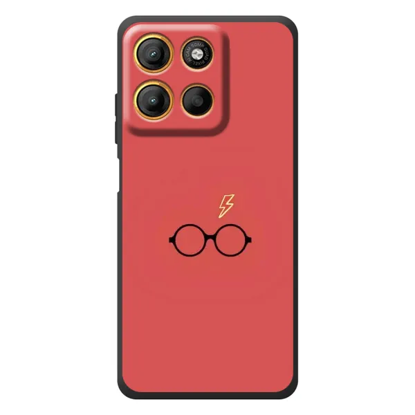 Чехол с принтом «шрам и очки» для Motorola Moto G17