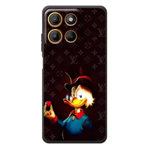 Чехли для Motorola Moto G17 - Скрудж МакДак Louis Vuitton (PREMIUMPrint) (Скрудж з ботліантом)