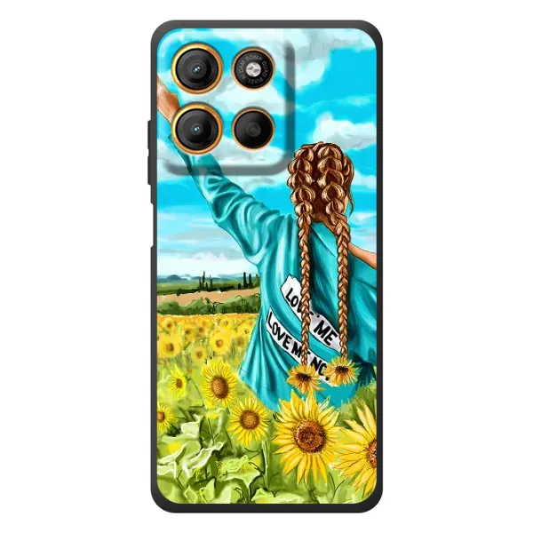 Чохол з принтом «Україночка» для Motorola Moto G17