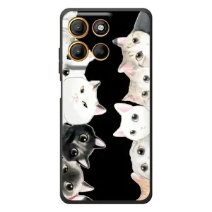 Чохол на 

Motorola Moto G17 
 з Котиками (VPrint) (Погляд котиків)