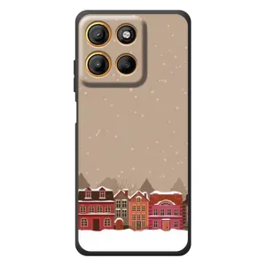 Новорічні, Святкові Чохли для Motorola Moto G17 - 2024 год (Зимове місто)