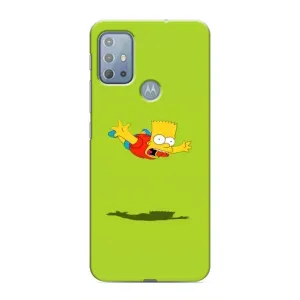 Чехол с Симпсонами для Motorola MOTO G20 (VPrint) (Барт Симпсон)