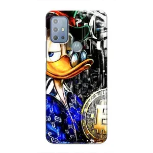 Чехол с принтом «Биткойн Скрудж» для Motorola MOTO G20