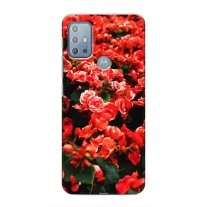 Чохли з квітами для Motorola MOTO G20 (VPrint) (Квіти червоні)