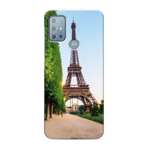 Чохол Ейфелева Вежа Motorola MOTO G20 - (AlphaPrint) (Дорога до Парижу)