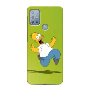 Чехол с Симпсонами для Motorola MOTO G20 (VPrint) (Гомер Симпсон)