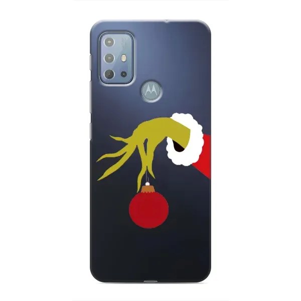 Чохол з принтом «Грінч з іграшкою» для Motorola MOTO G20