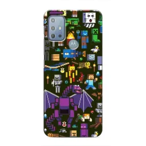 Чохол Майнкрафт на Motorola MOTO G20 (AlphaPrint) Minecraft (Колаж Майнкрафт)