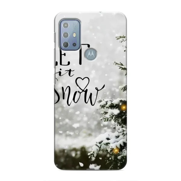 Чехол с принтом «Let it snow» для Motorola MOTO G20