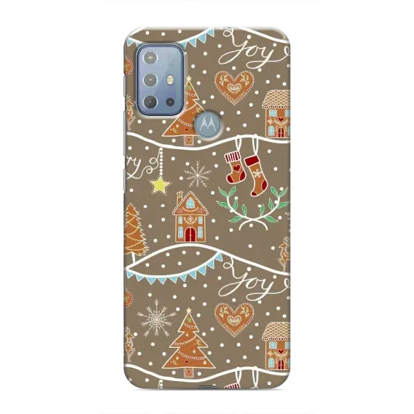 Чехол с принтом «Новогодние пряники» для Motorola MOTO G20