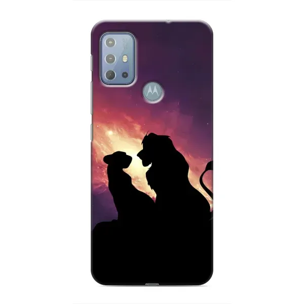 Чехол с принтом «Силуэт Симба и Налу» для Motorola MOTO G20 Чехол с принтом «Силуэт Симба и Налу» для Motorola MOTO G20