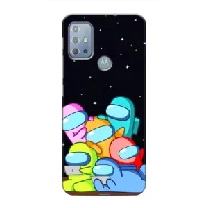 Чехол Амонг Ас для Motorola MOTO G20 (AlphaPrint) (Скины в космосе)