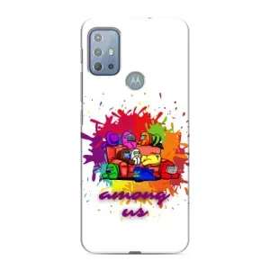 Чехол Амонг Ас для Motorola MOTO G20 (AlphaPrint) (Яркий АмонгАс)