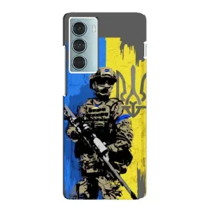 Чехлы с картинкой ЗСУ для Motorola MOTO G200 (AlphaPrint) (АРТ солдат)
