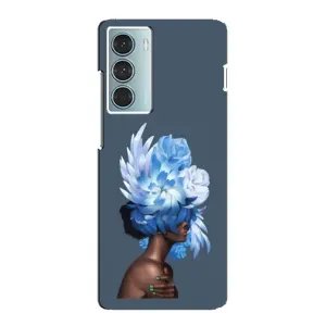 Чехлы (ART) Цветы на Motorola MOTO G200 (VPrint) (Квіти на голові)