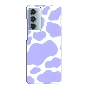 Чохол з принтом корови на Moto G200 (Фіолетова Бурьонка)
